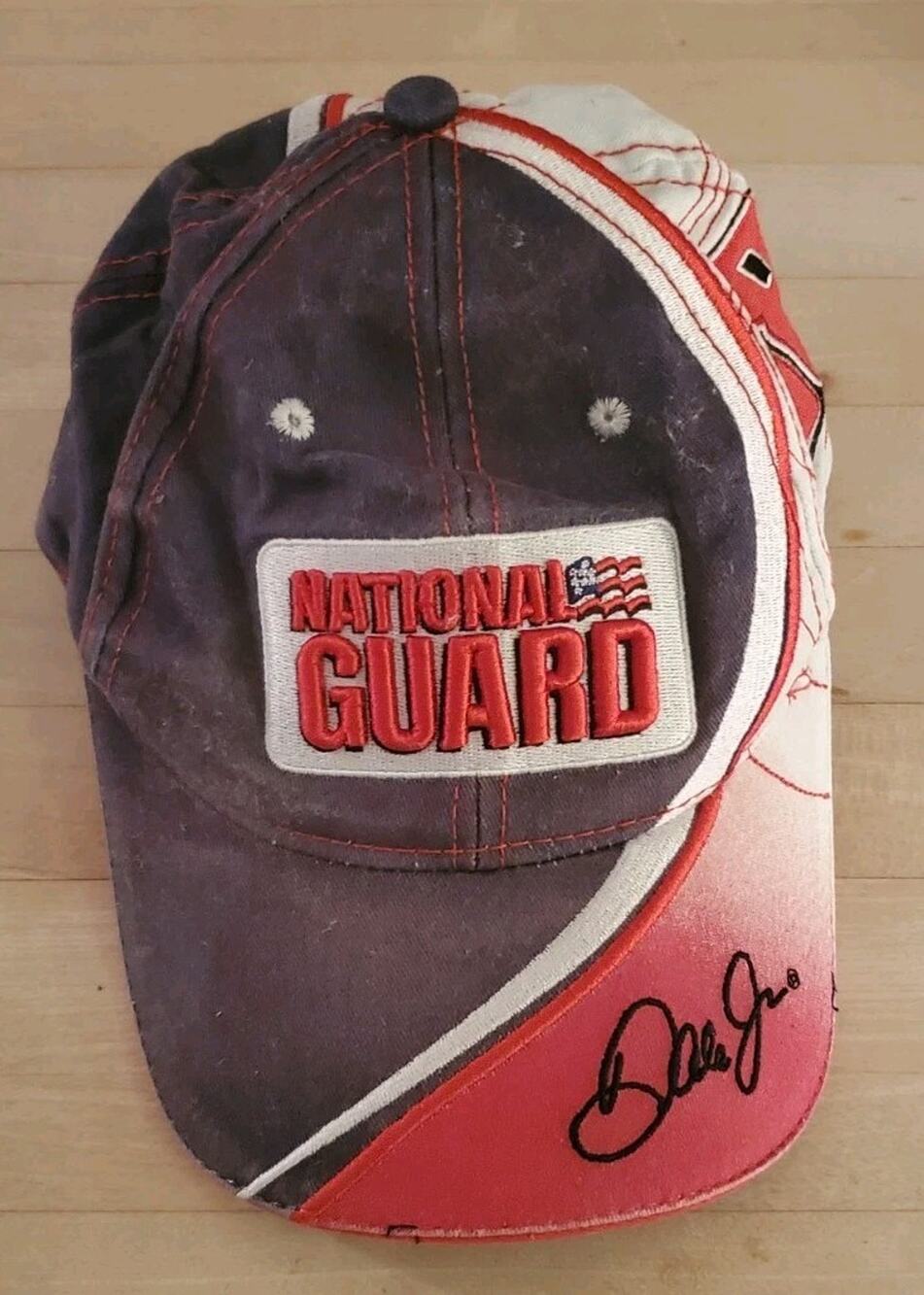 National Guard Dale Earnhardt Jr 88 Adjustable Strapback Hat Ball Cap Nascar